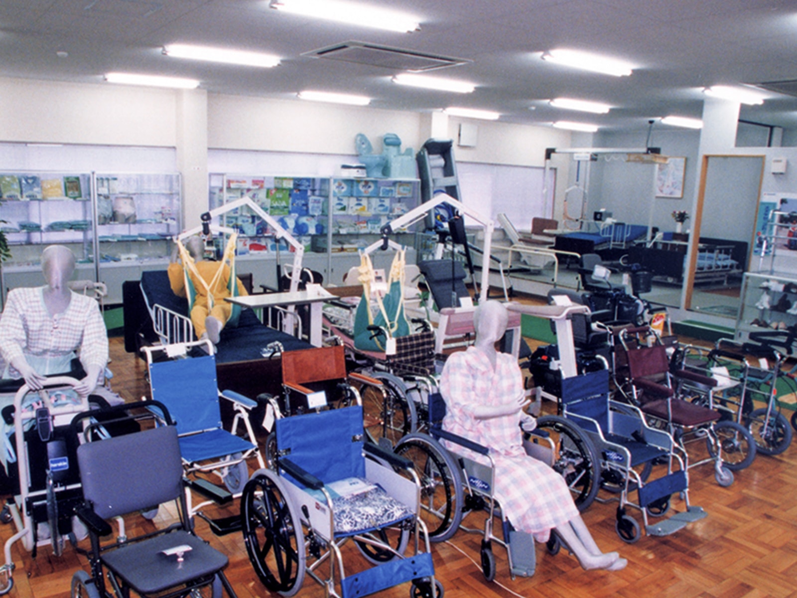 ヤマシタ本社の在宅介護機器ショールーム